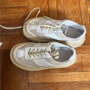 MM6 Maison Martin Margiela Kids Sneakers in Cream and White